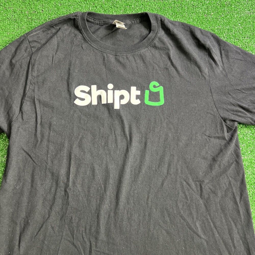 Shipt Delivery Employee T-Shirt Black Green‎ Logo Short Sleeve Size Mens Medium